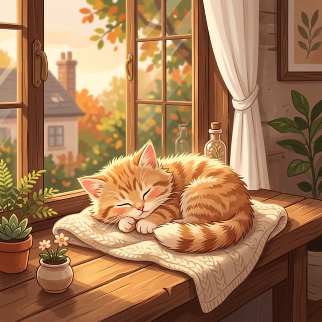 Original photo of cozy cat